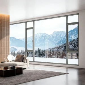 DE90A Series Aluminum Inward-Opening Windows | Double Glazing | Multi-Point Locking System