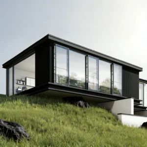 DE128A Horizontal Sliding Windows | Maximize Ocean Breeze and Panoramic Views with 128mm Frame Depth and Smart Home Hardware