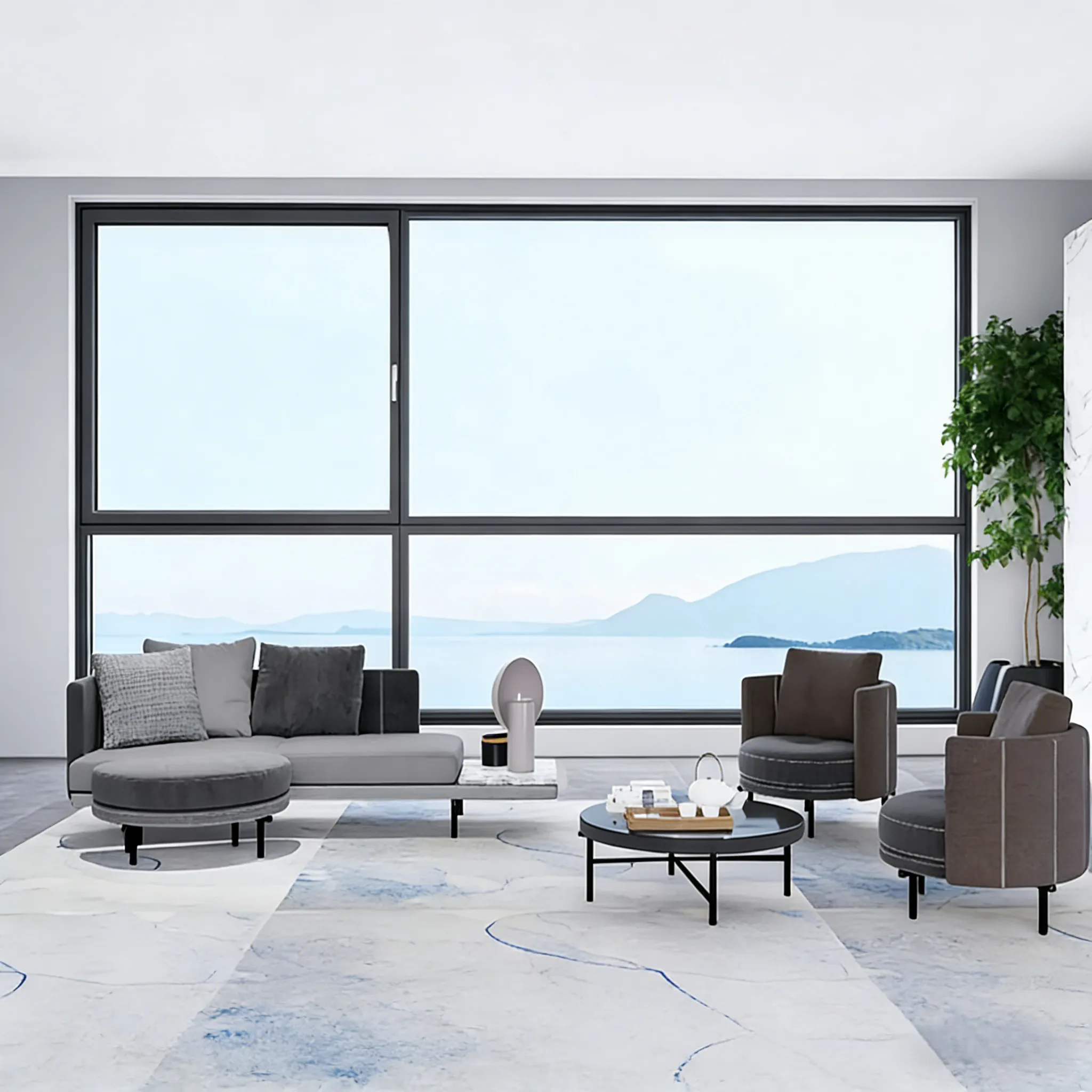 DE100 Drift Inward-Tilting Windows | Slide Open for Mediterranean Breezes or Tilt for Gentle, Secure Ventilation