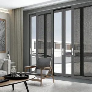 DE189 Three-Track Sliding Doors | Slide Open Fully to Host Unforgettable Gatherings from Kitchen to Patio | Stainless Steel Track