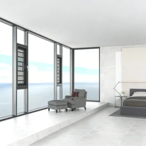 DE110 Outward-Opening System Window | 1.8mm Wall Thickness | 5mm+20A+5mm Double Glazing | Custom DEEZON Hardware | Floor Drain Drainage System